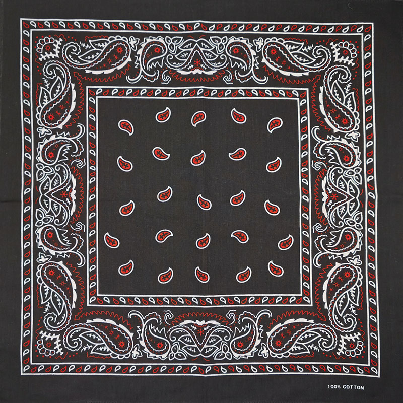 Fashion Unisex Black Paisley H – обзор и цена Bandana Blank White