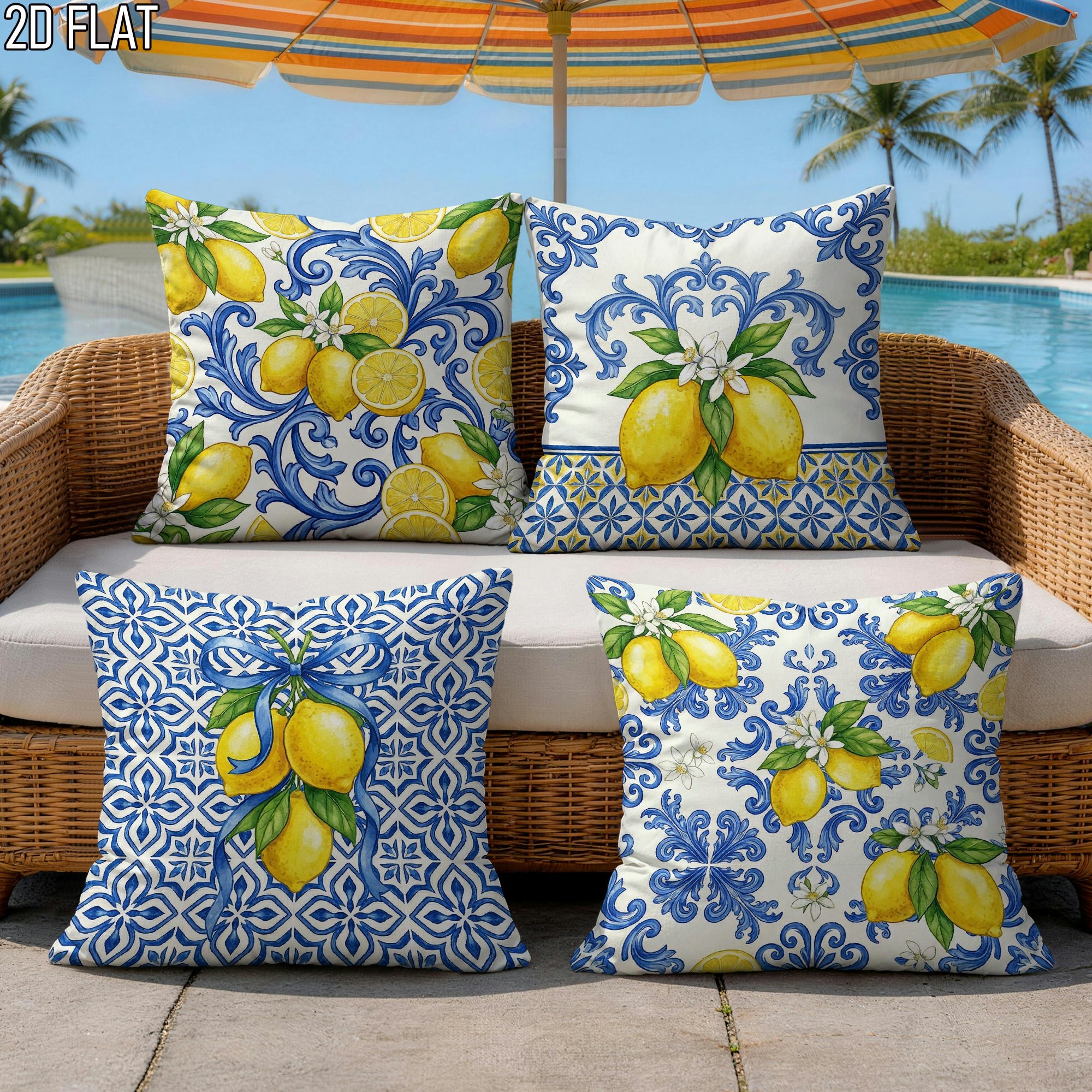 4Pcs Italian Summer Style Thro – обзор и цена Ceramic Tile Blank