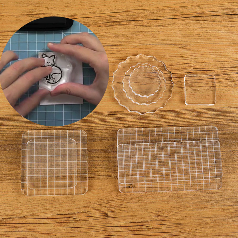 Clear Acrylic Stamp Block Use  – обзор и цена Photo Acrylic Block