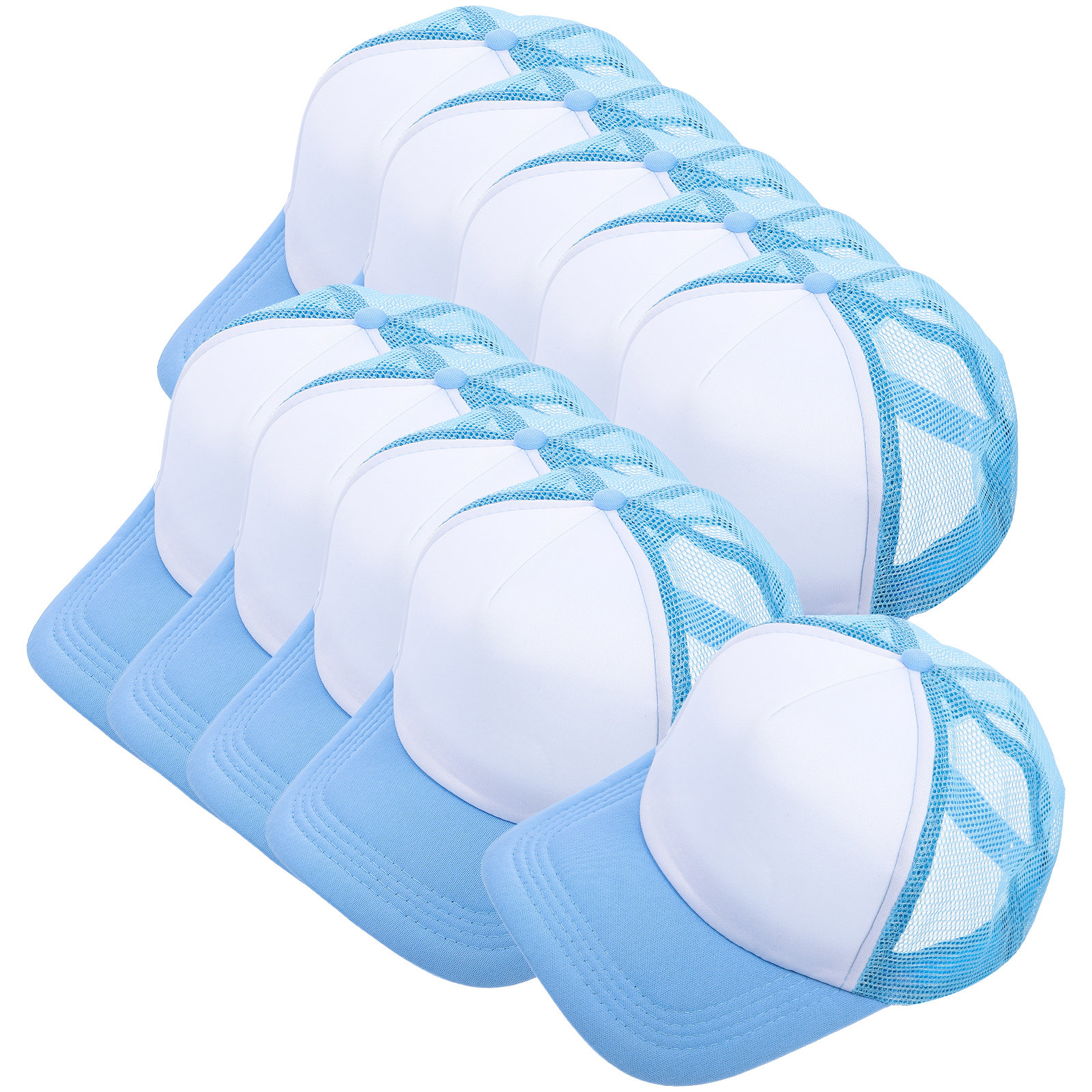 10Pcs Mesh Baseball Hat Blank  – обзор и цена Hat Sublimation Blank