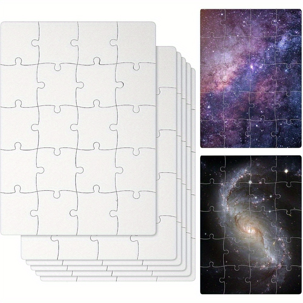 6pcs Sublimation Blank Puzzles – обзор и цена Puzzle Blank White