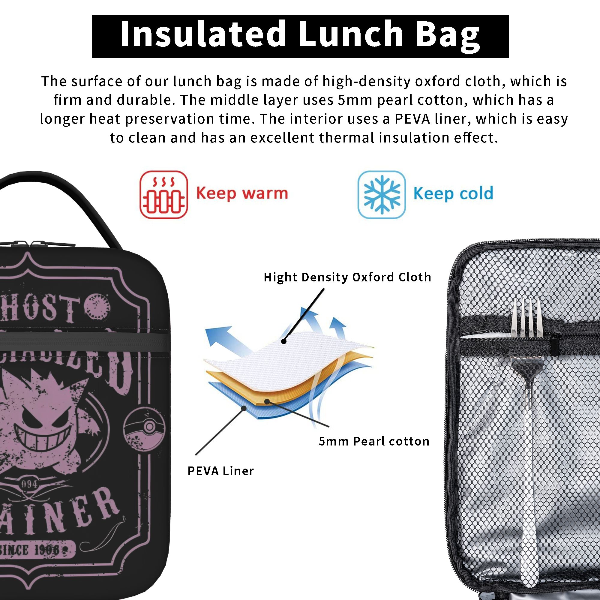 Gengar The Spooky Pokemon Insu – обзор и цена Tote Bag Sublimation