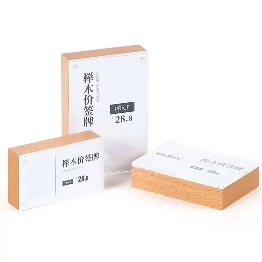 Desk Price Card Display Magnet – обзор и цена Photo Acrylic Block