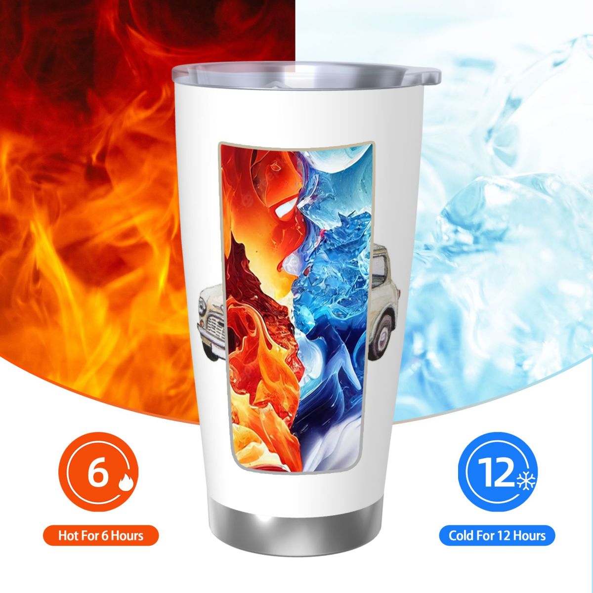 Classic White Mini Cooper In W – обзор и цена Tumbler 20Oz White