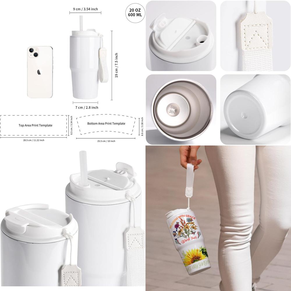 20 oz White Sublimation Tumble – обзор и цена Tumbler 20Oz White