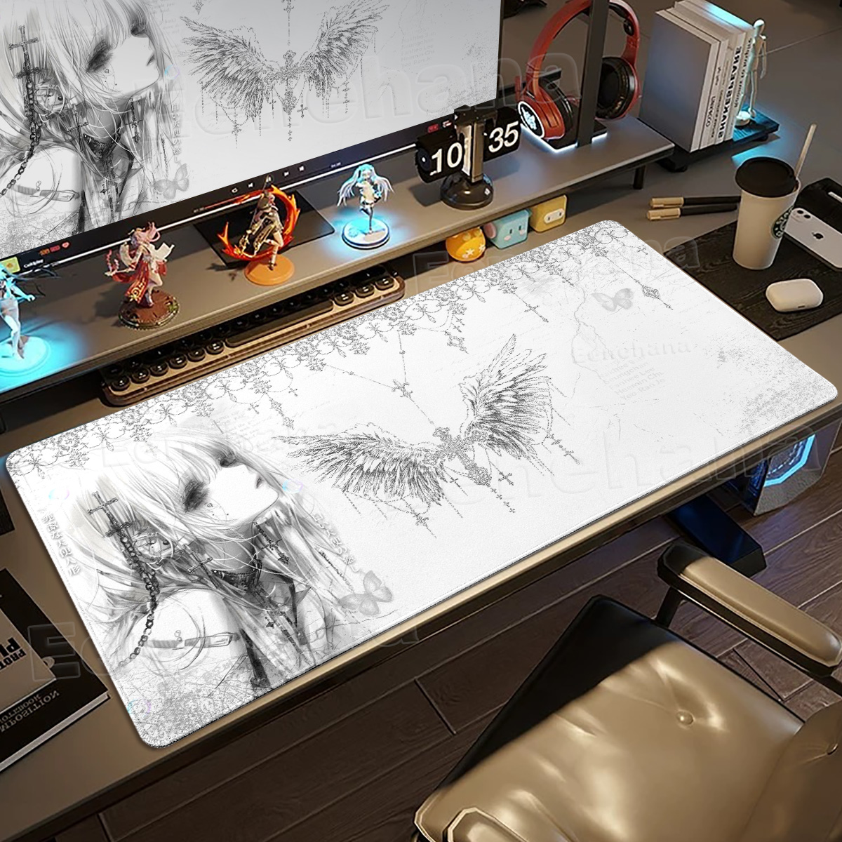 Black White Angel Mouse Pad La – обзор и цена Mouse Pad Blank Sublimation