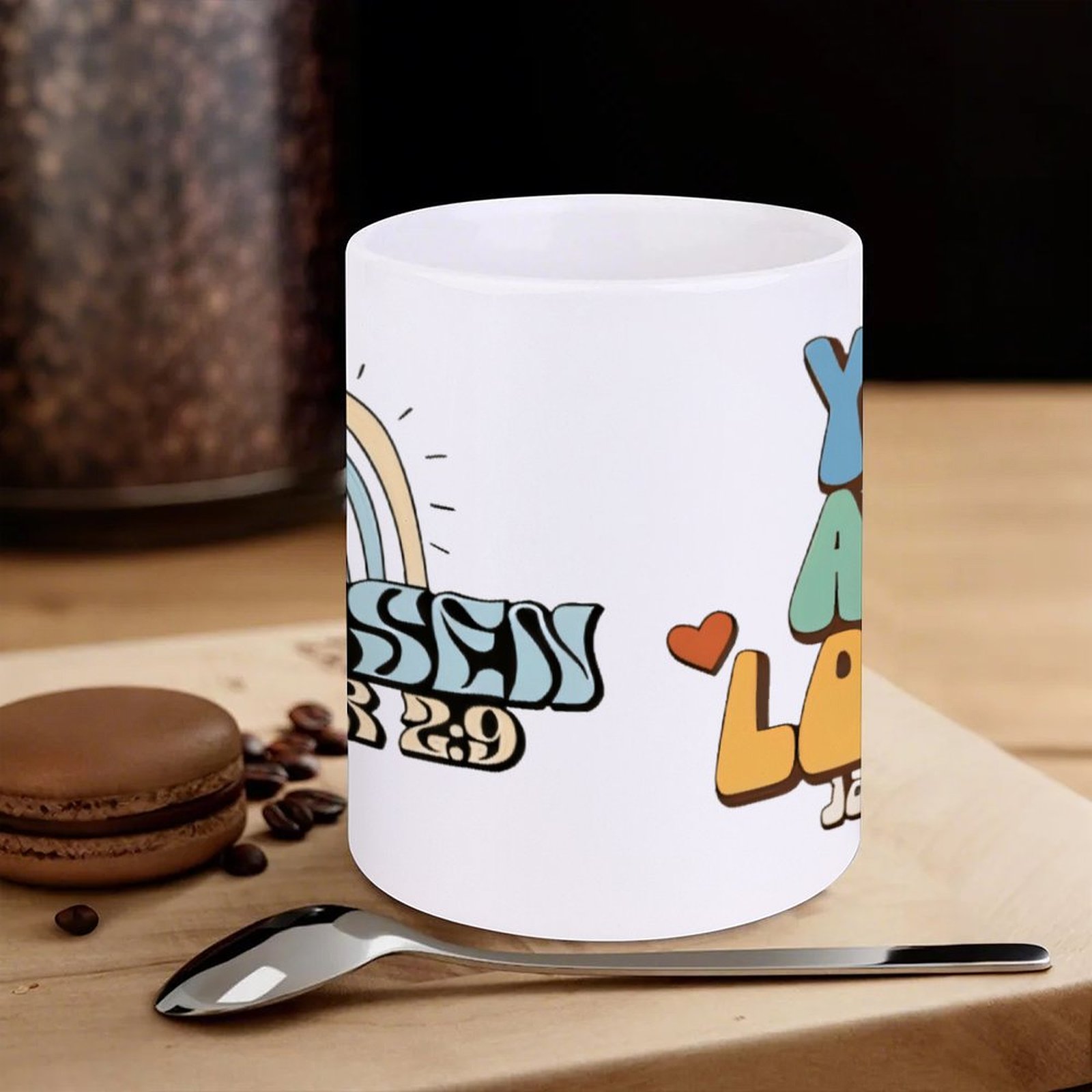 A Rainbow And A Rainbow With T – обзор и цена Sublimation Mug White