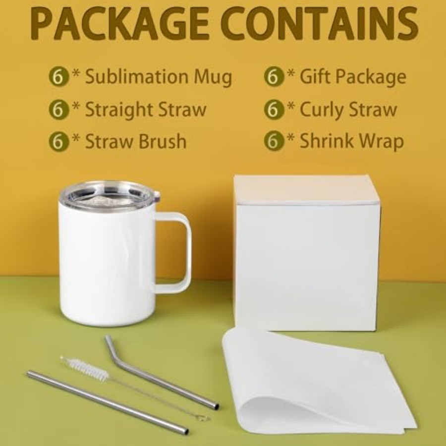 12 Oz Sublimation Coffee Mug B – обзор и цена Sublimation Mug White