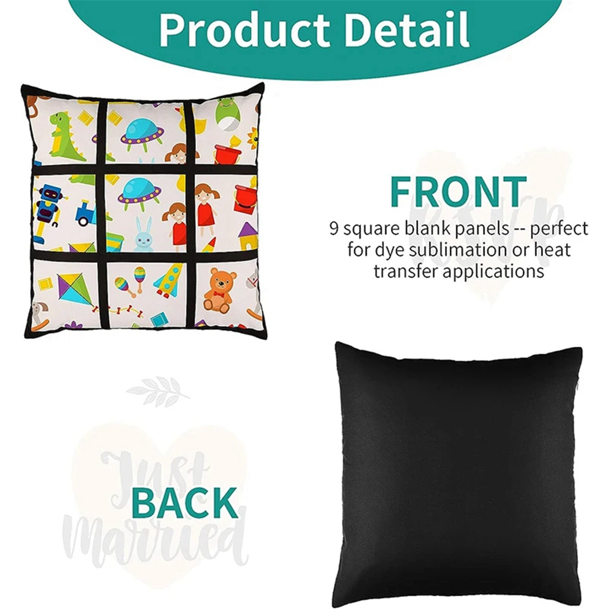 A45I 6Pcs Sublimation Blank Pa – обзор и цена Pillow Cover Sublimation