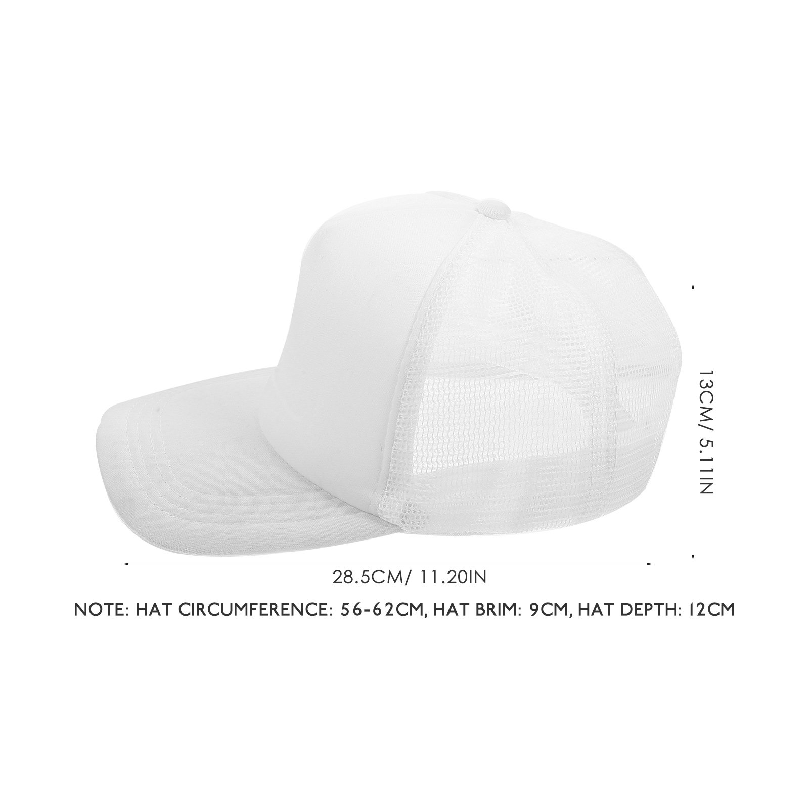 10Pcs Blank Baseball Caps Mesh – обзор и цена Hat Sublimation Blank
