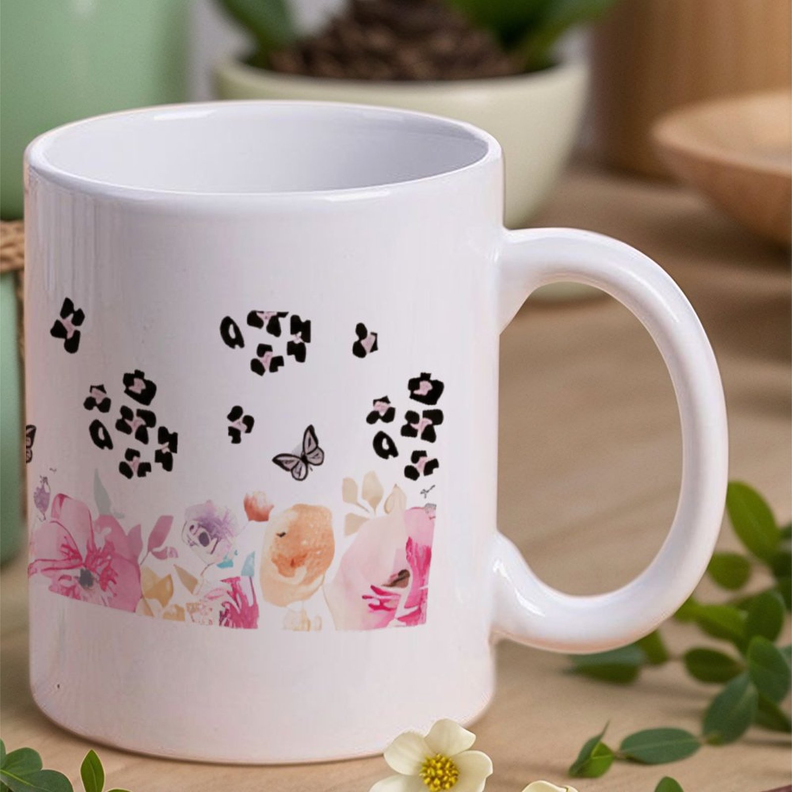 A Watercolor Painting Of Flowe – обзор и цена Sublimation Mug White