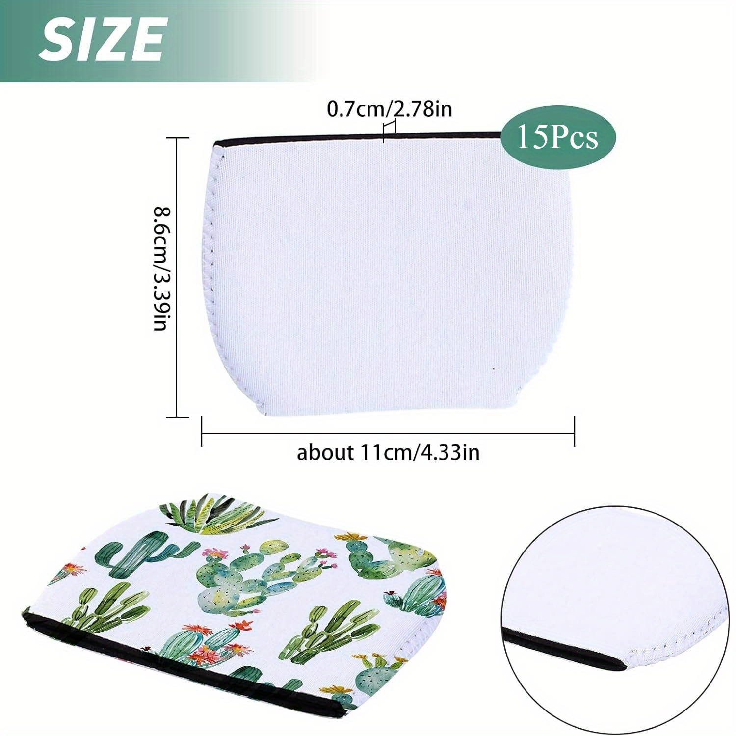 15 PCS Neoprene Wine Glass Sle – обзор и цена Puzzle Blank White