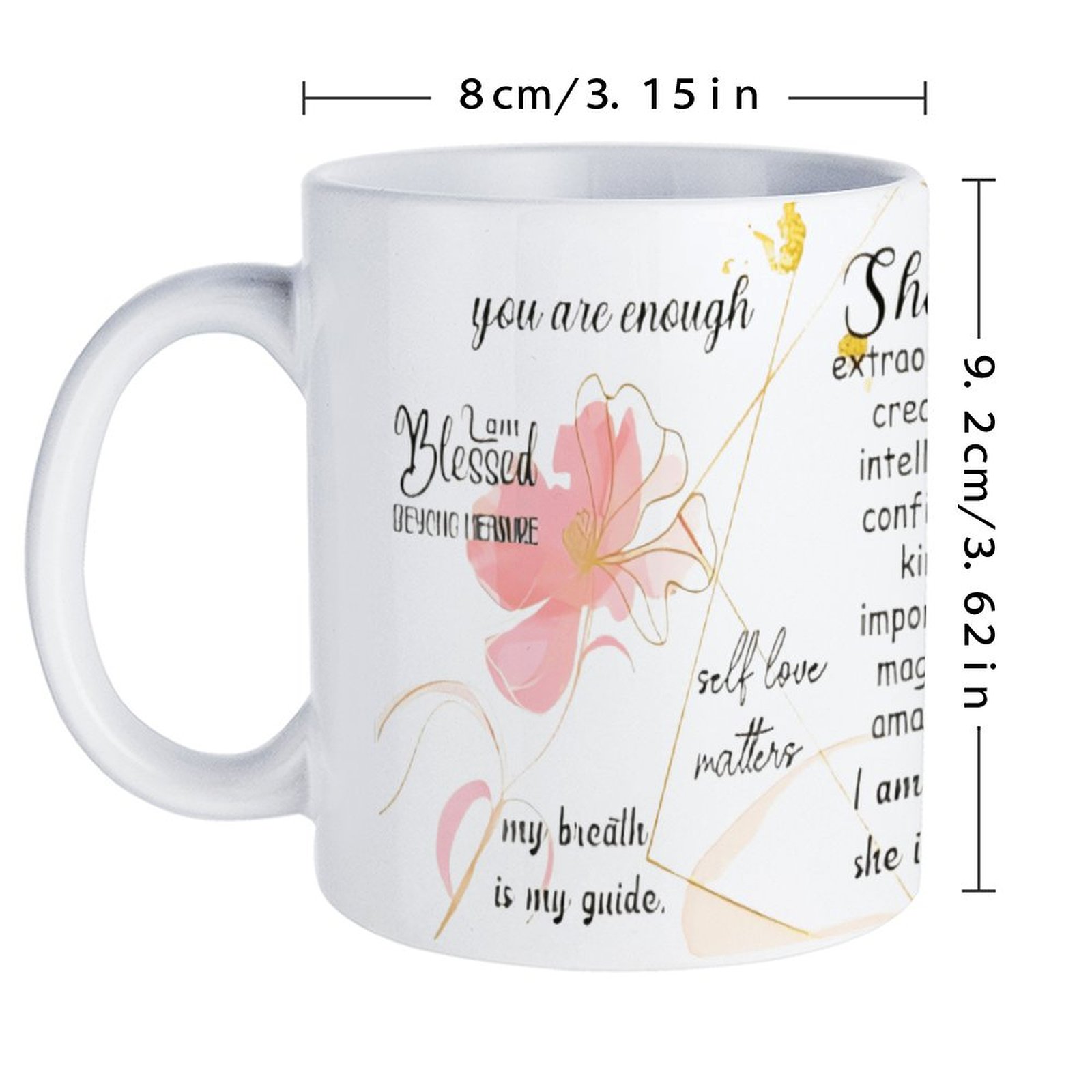 A Poster With A Quote About Sh – обзор и цена Sublimation Mug White