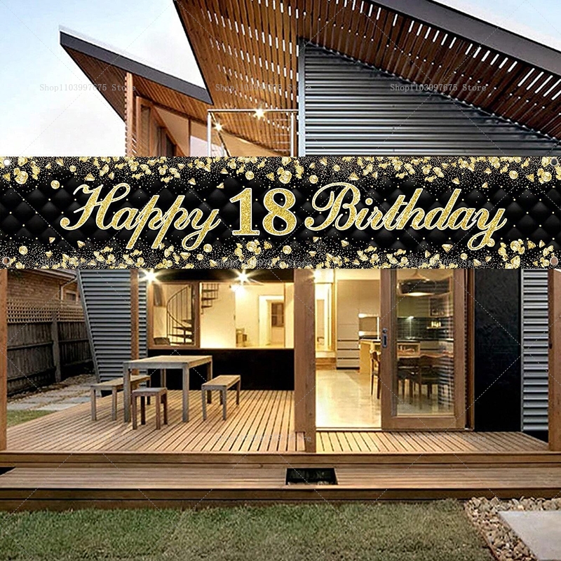 Happy 18th Birthday Banner Dec – обзор и цена Yard Sign Blank
