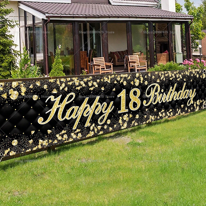 Happy 18th Birthday Banner Dec – обзор и цена Yard Sign Blank