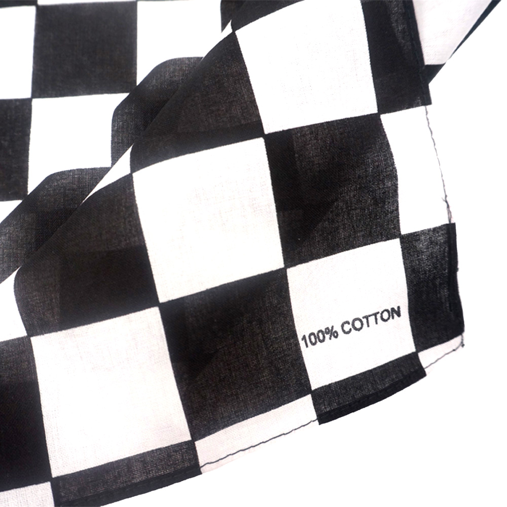 Bandana Checkered Flag Auto Ra – обзор и цена Bandana Blank White