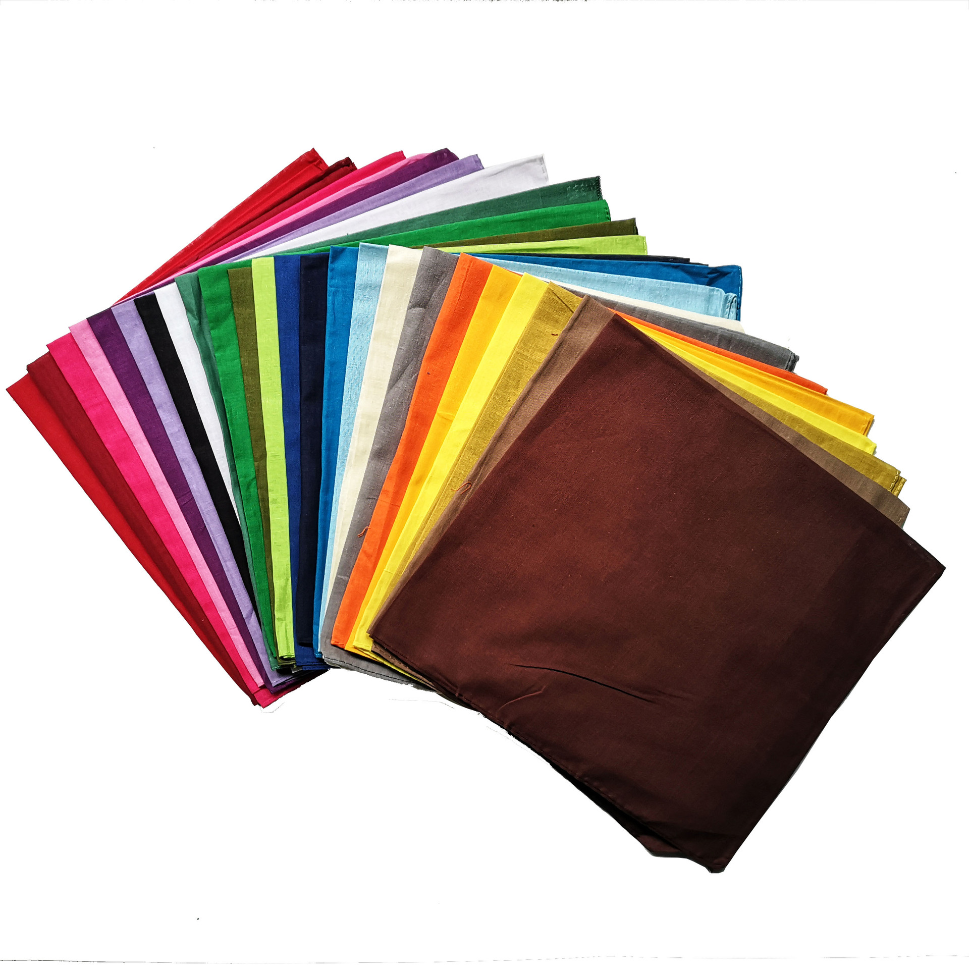 100%Cotton Cotton solid color  – обзор и цена Bandana Blank White