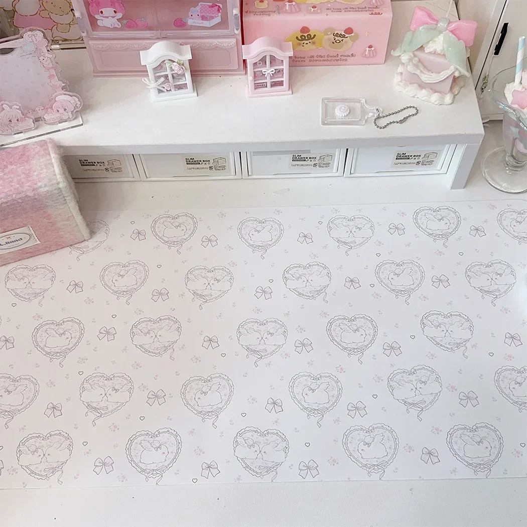 Kawaii Pink Rabbit Leather Des – обзор и цена Mouse Pad Blank Sublimation