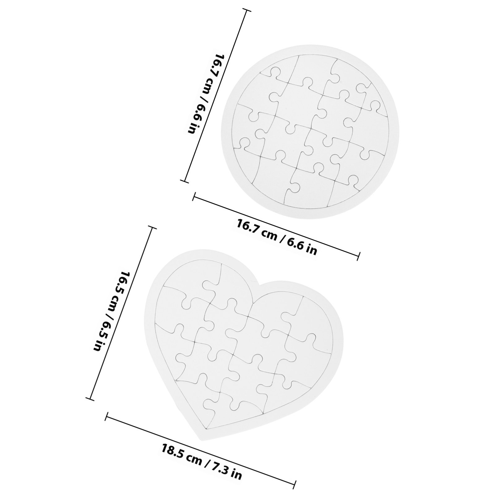10Pcs Blank Kid DIY Puzzles Wh – обзор и цена Puzzle Blank White