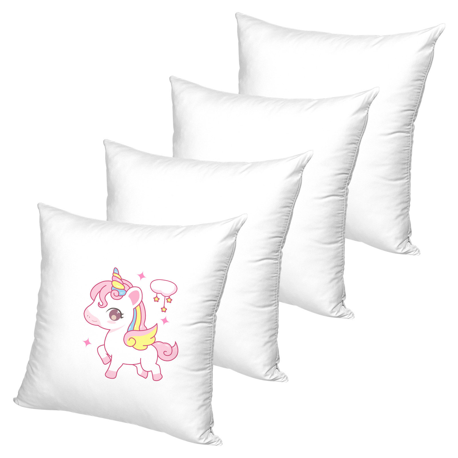 4Pcs White Sublimation Pillowc – обзор и цена Pillow Cover Sublimation