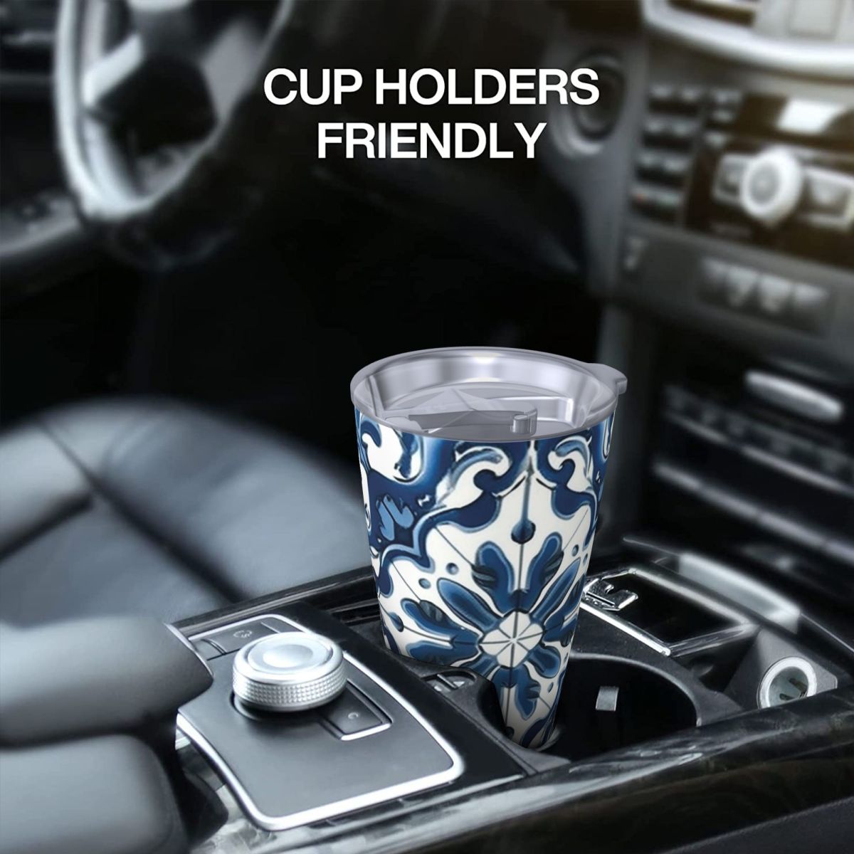 Blue And White Majolica Patter – обзор и цена Tumbler 20Oz White