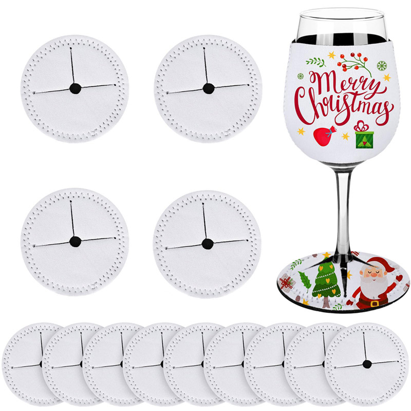 5/10Pcs Sublimation Wine Bottl – обзор и цена Coaster Sublimation Blank