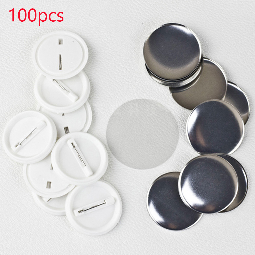 100Pcs/set Plastic Blank Badge – обзор и цена Button Badge Blank