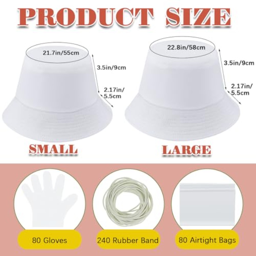 White cotton bucket hat for ti – обзор и цена Hat Sublimation Blank