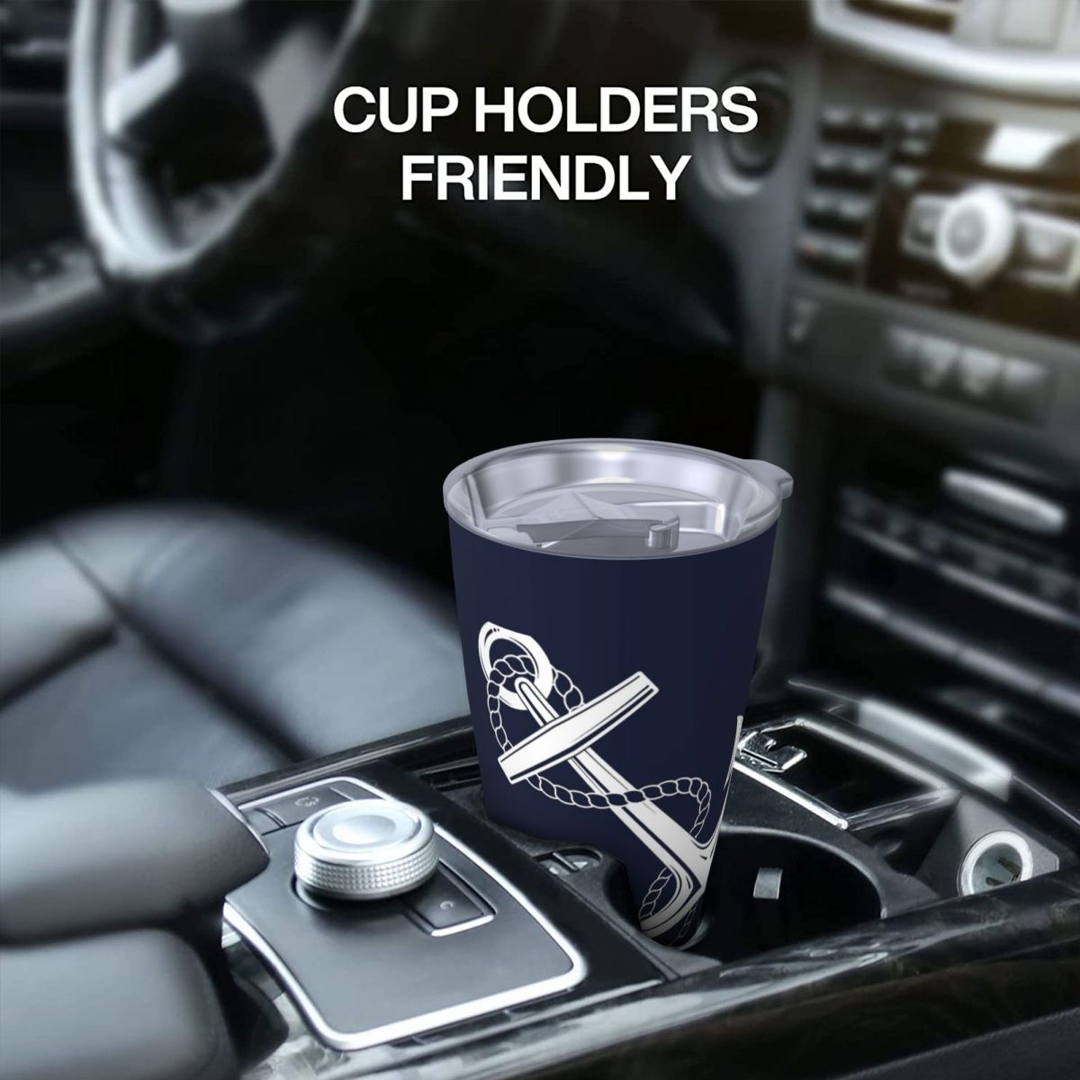 Anchor Nautical White & Navy S – обзор и цена Tumbler 20Oz White