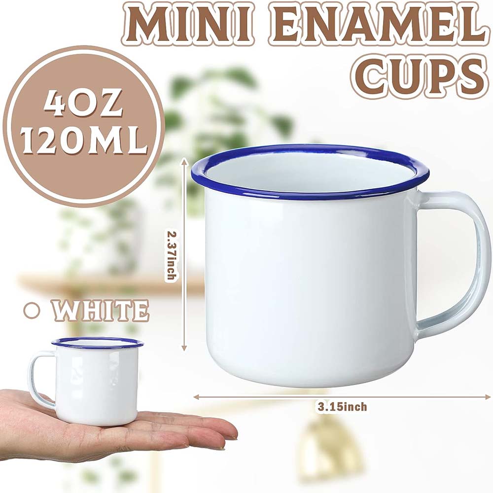 Mini Enamel Camping Coffee Mug – обзор и цена Sublimation Mug White