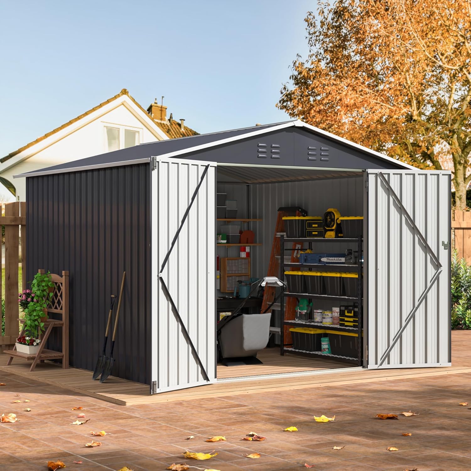 8x8 FT Outdoor Storage Shed, U – обзор и цена Metal Photo Panel